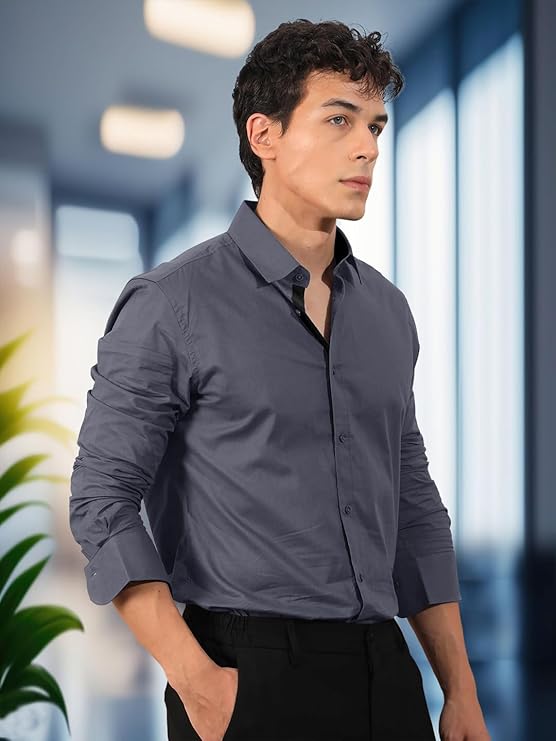 Dark Gray Formal Shirt